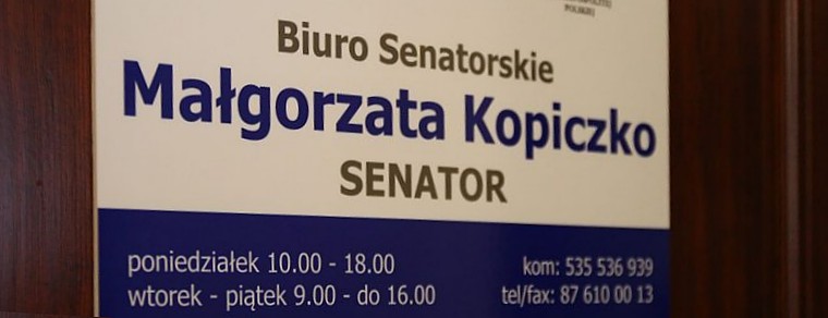 Biuro Senatorskie Senator Małgorzaty Kopiczko